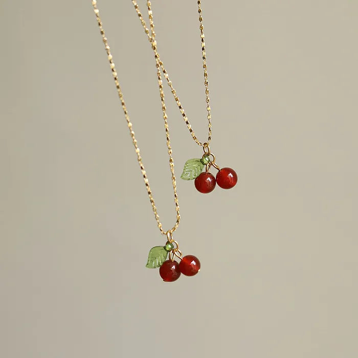 ID:0034_C | Colgante delicado de cherry