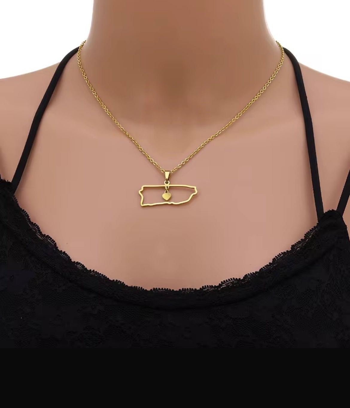 ID:0025_C | Colgante PR. con corazón colgando