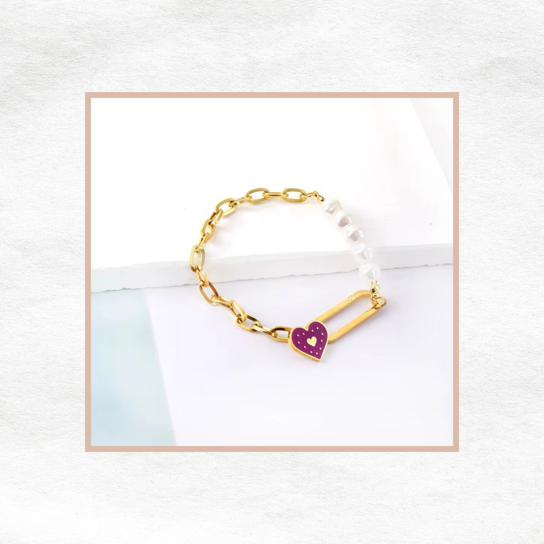 ID:0010_B| Brazalete de corazón