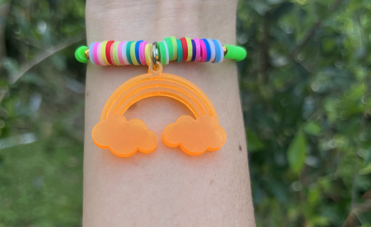 Pulseras Primaveras (Verde Arcoíris)