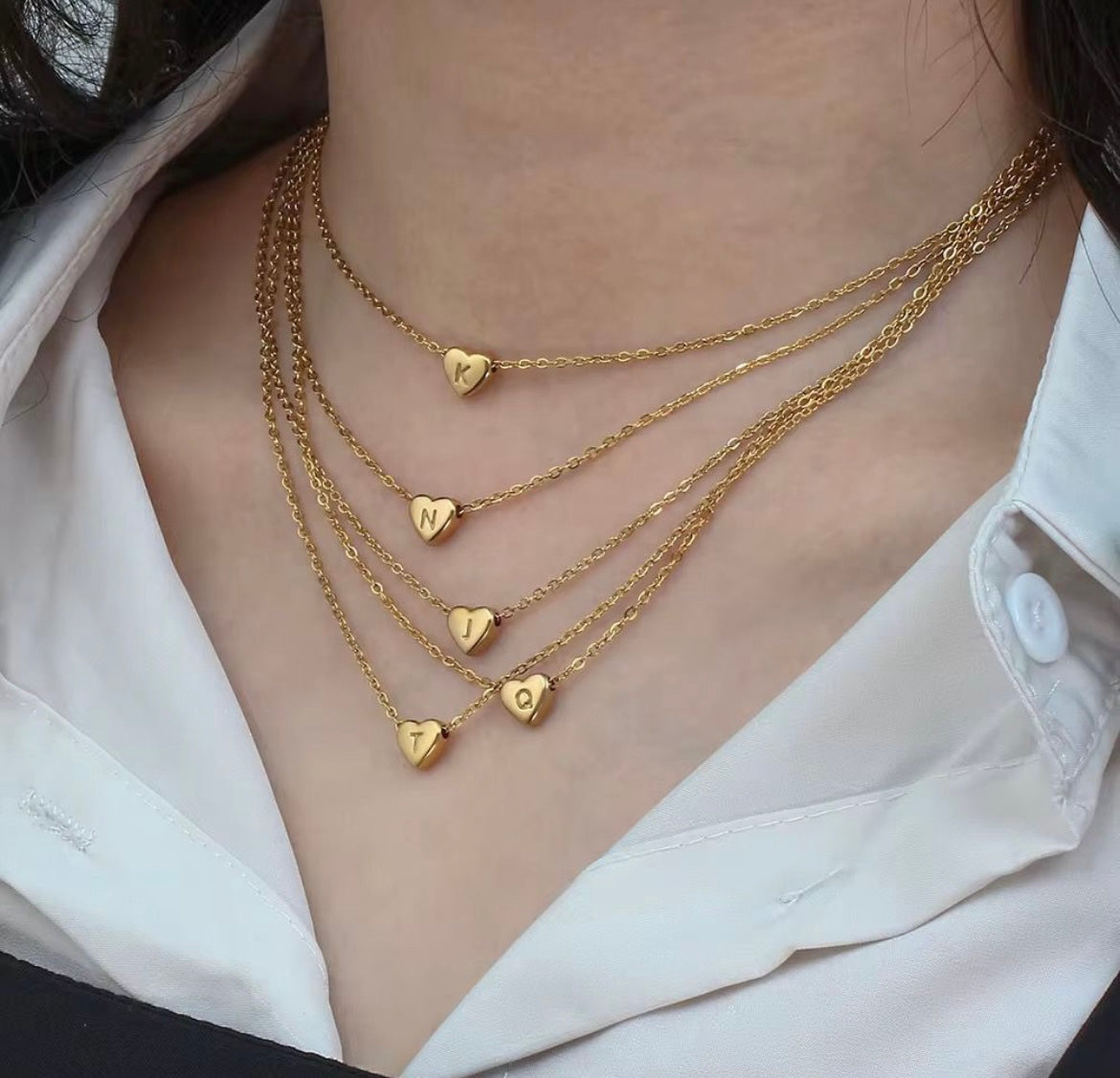 ID:0029_C |Colgantes de letras de corazones