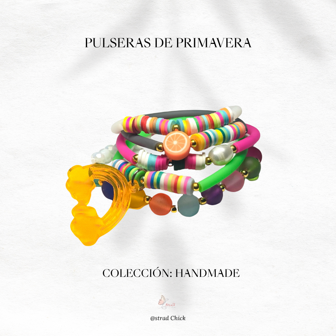 Pulseras Primaveras (Verde Arcoíris)