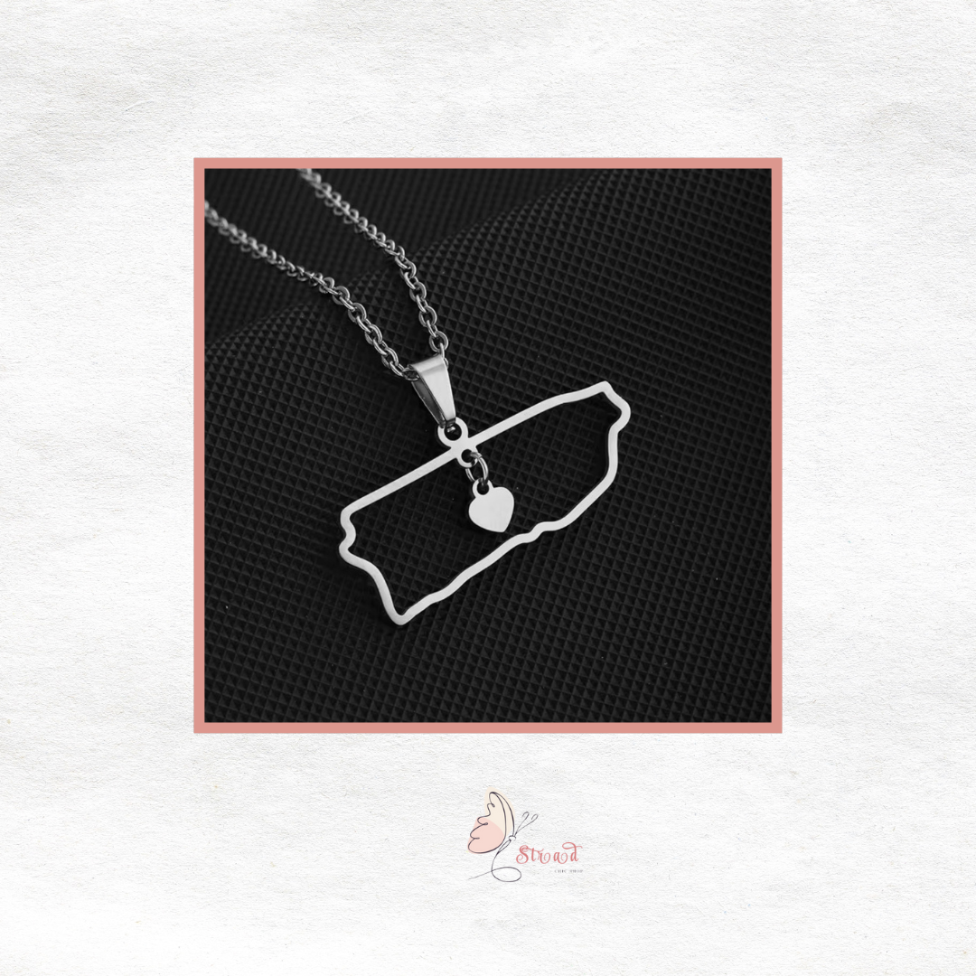 ID:0025_C | Colgante PR. con corazón colgando