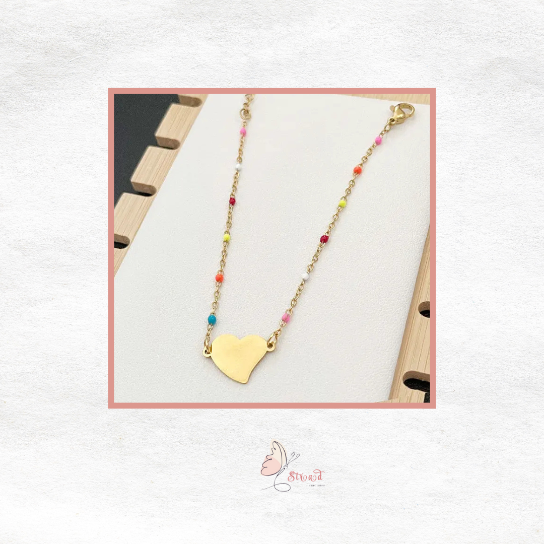 ID:0019_B | Brazalete de corazón colorido