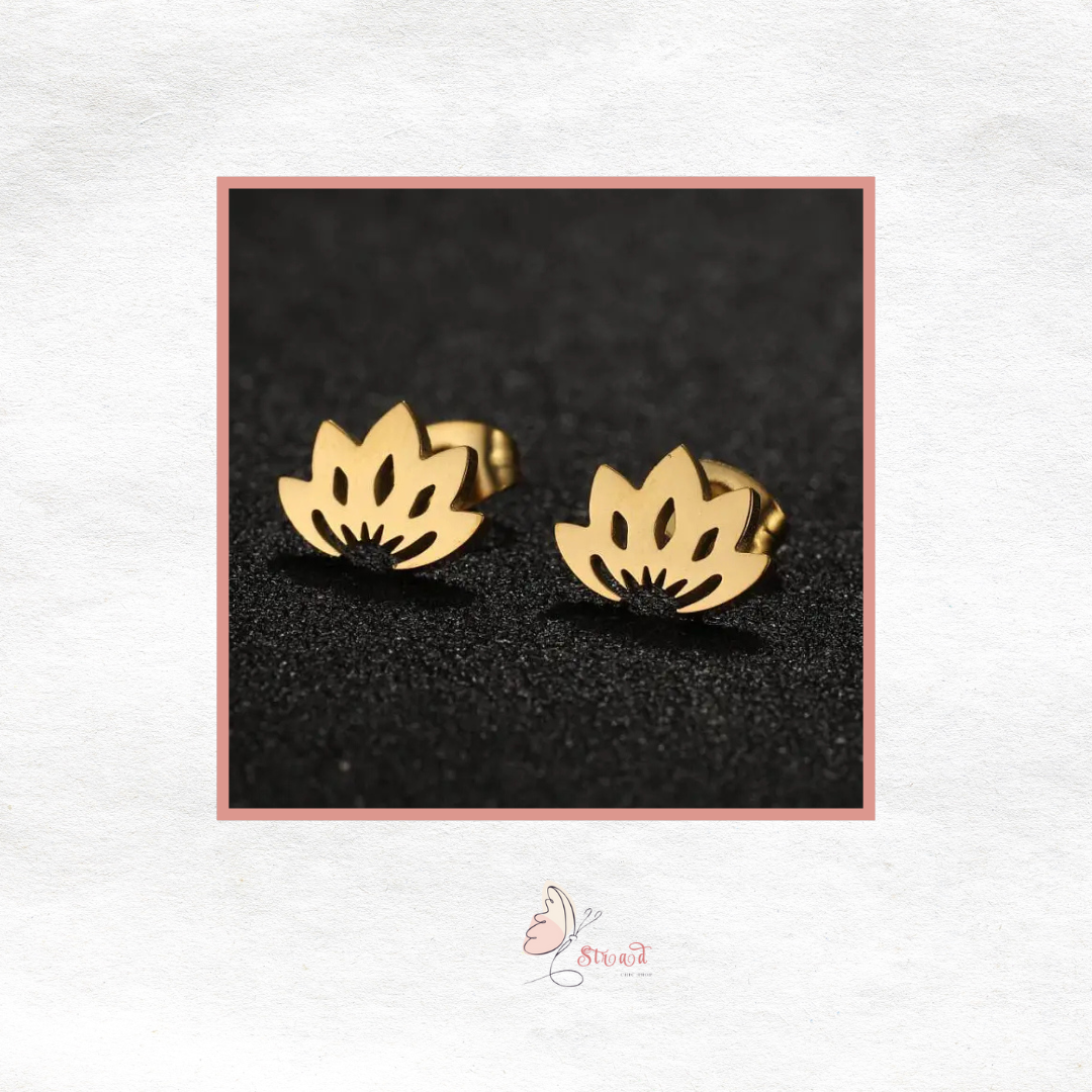 ID:0018_A | Aretes delicados dorados