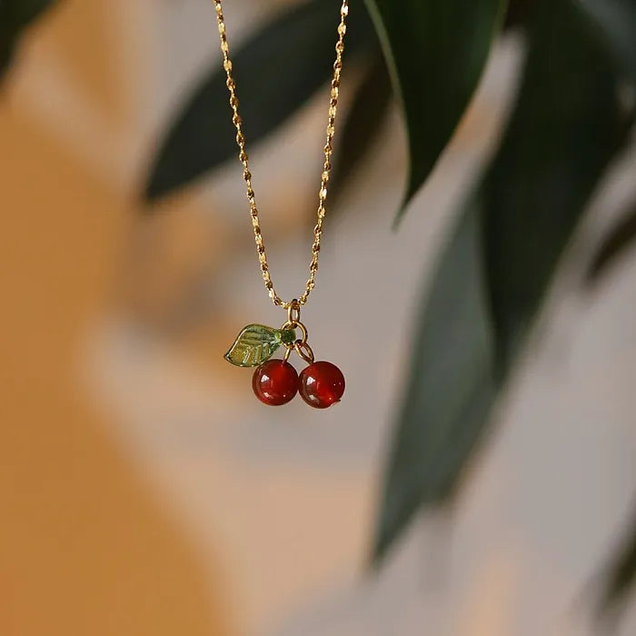 ID:0034_C | Colgante delicado de cherry