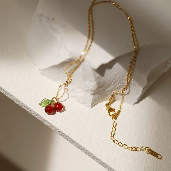 ID:0034_C | Colgante delicado de cherry
