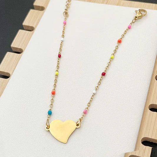 ID:0019_B | Brazalete de corazón colorido