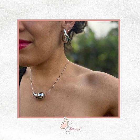 ID:0022_S | Set de Gotas (Aretes + Colgante)