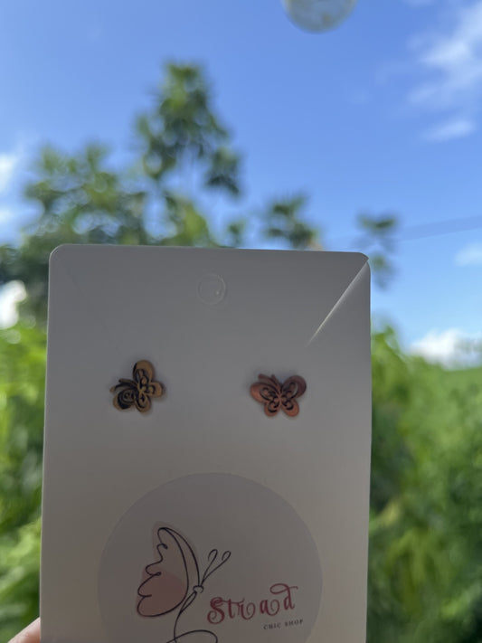 ID: 0105 | Aretes delicados de mariposa