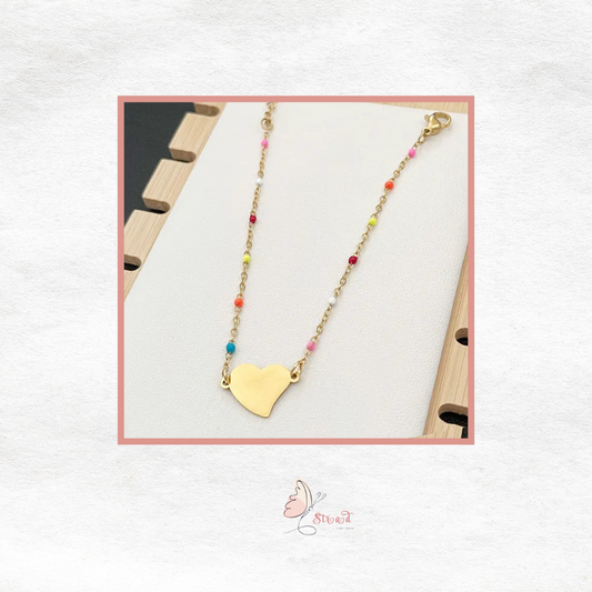 ID:0019_B | Brazalete de corazón colorido