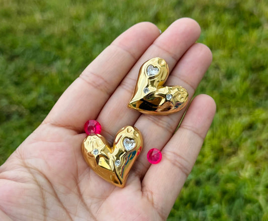 Aretes de Corazones / Heart Earrings