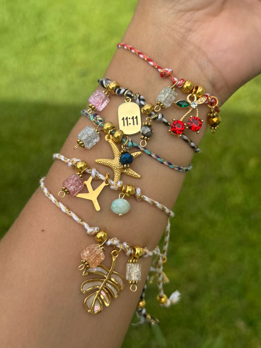 ID:0009_B | Colección de Brazalete de hilos Verano
